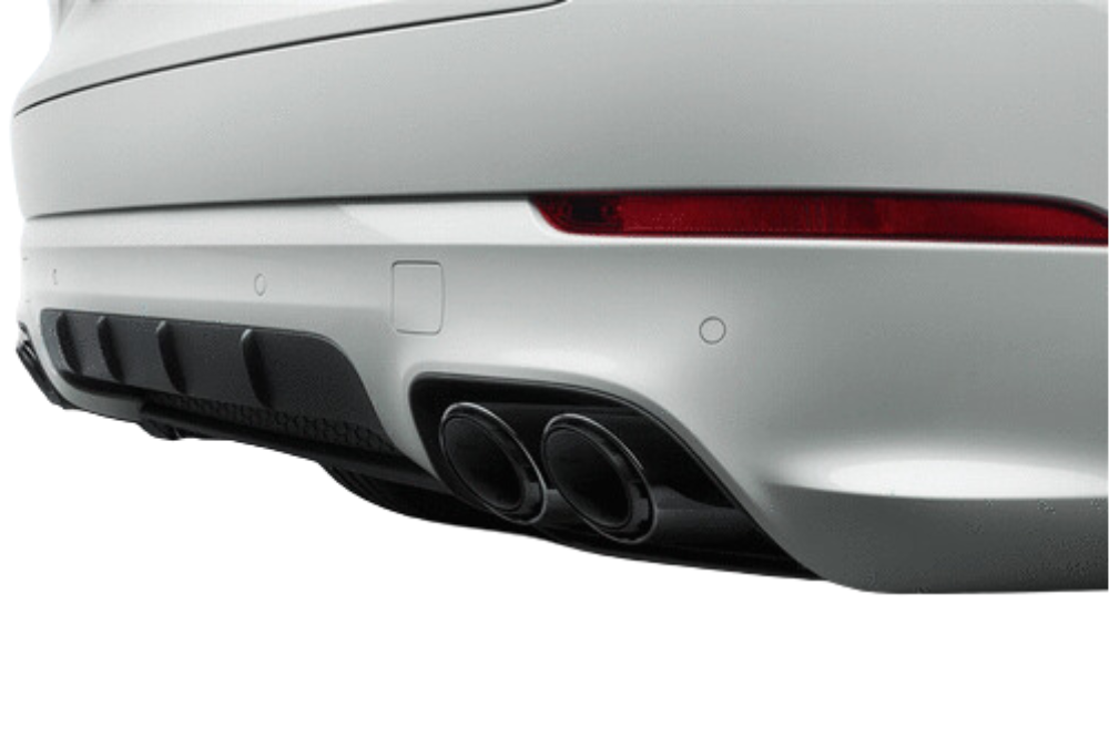 Porsche Sports Tailpipes Black - 9Y0044201C 9Y0044201C