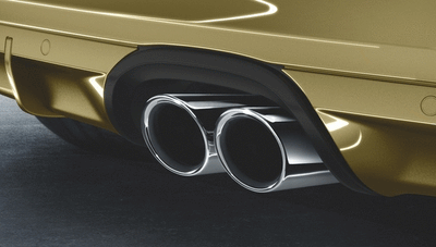 Porsche Sports Tailpipes - Silver - 98104420110 - 981 12-16 98104420110