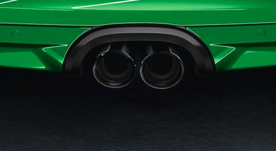 Porsche Sports Tailpipes - Silver - 98104420110 - 981 12-16 98104420110
