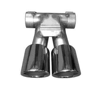 Porsche Sports Tailpipes - Silver - 98104420110 - 981 12-16 98104420110