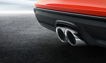 Porsche Sports Tailpipes Silver - 98204420010 - 982 17-23 98204420010