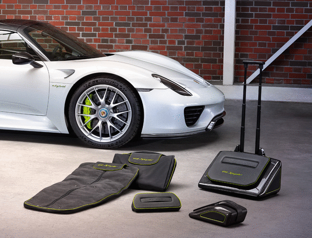 Porsche Spyder Luggage Set 5 Piece - 91804400000SPA - 918 13-15 91804400000-SPA