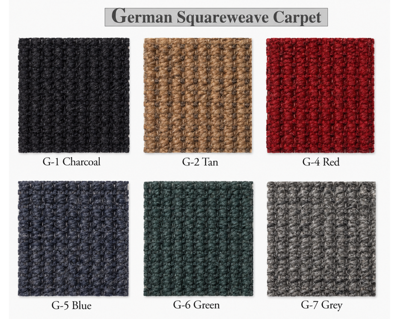 Porsche Square Weave Floor Mats Front & Rear - All 356s | SMC-000-429-00
