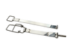 Porsche Stainless Steel Battery Straps Set - 911 - 912 | 1969-1973 924-00-01