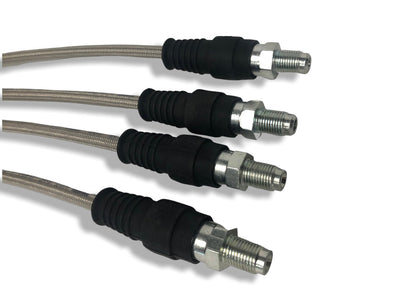 Porsche Stainless Steel Brake Lines Set of 4 - 356/356A 50-59 695-355-701-SS