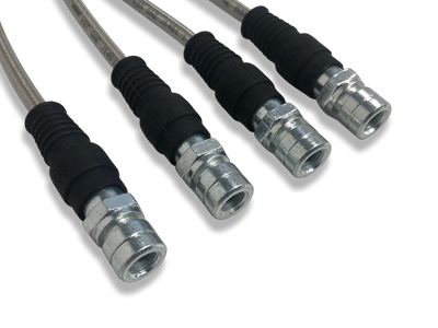 Porsche Stainless Steel Brake Lines Set of 4 - 356B - 356C 60-65 695-355-700-SS