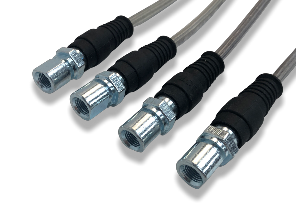 Porsche Stainless Steel Brake Lines Set of 4 - 964 89-94 911-355-702-SS