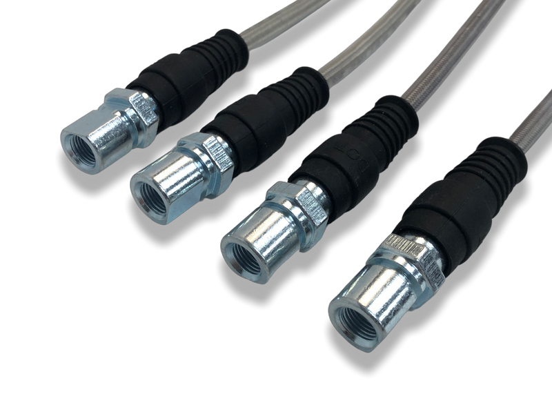 Porsche Stainless Steel Brake Lines Set of 4 - 964 89-94 911-355-702-SS