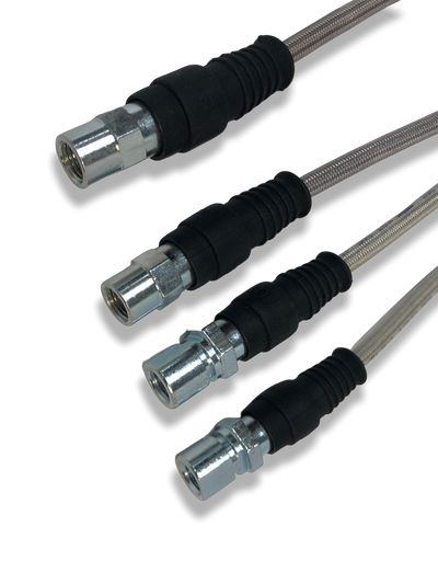 Porsche Stainless Steel Brake Lines Set of 4 - 964 89-94 911-355-702-SS