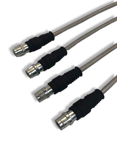 Porsche Stainless Steel Brake Lines Set of 4 - Boxster 97-04 986-351-700-SS