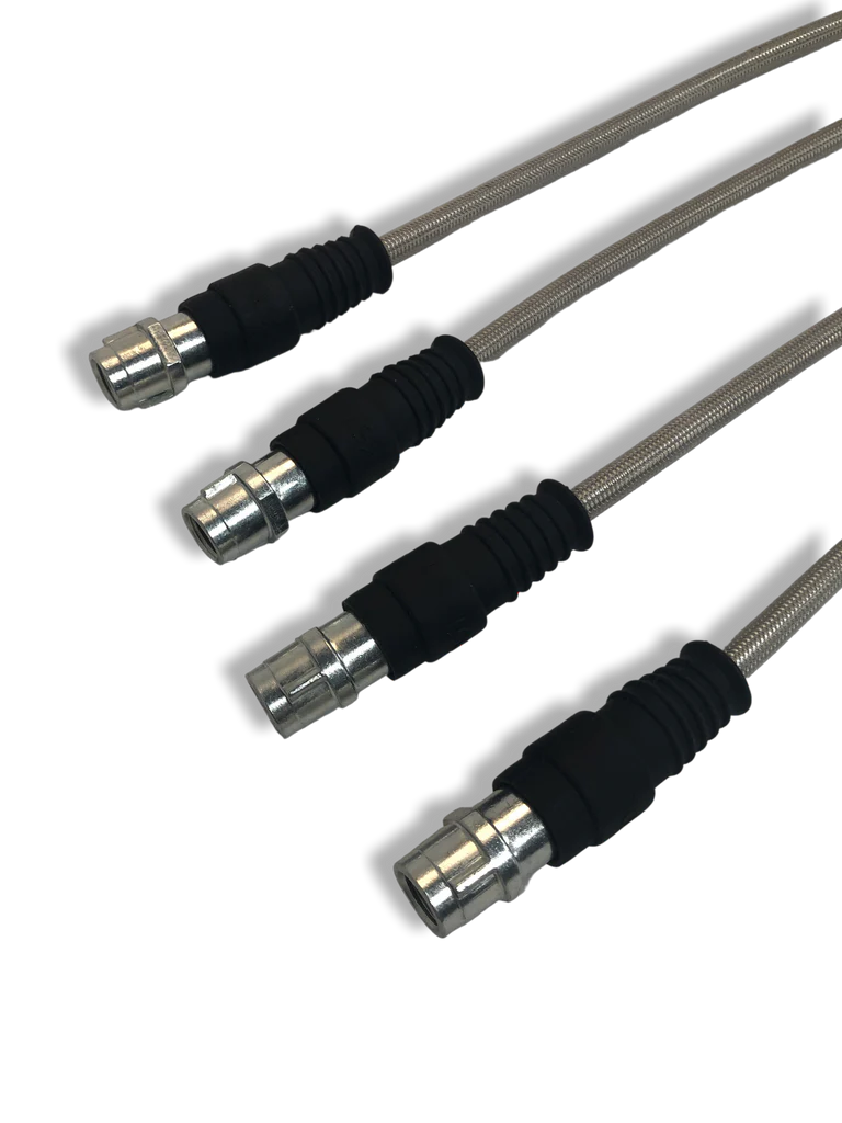 Porsche Stainless Steel Brake Lines Set of 4 - Boxster 97-04 986-351-700-SS