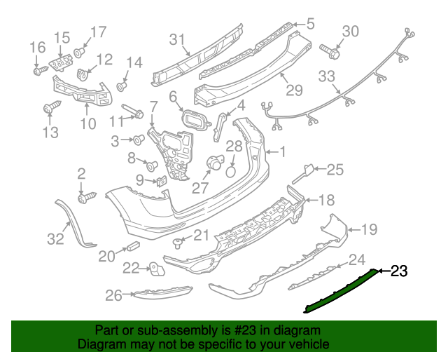 Porsche Stainless-Steel Rear Lower Trim - 958505834856M7 - E2 11-18 958505834856M7