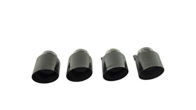 Porsche Stainless Steel Tail Pipe Set - 102mm Black Chrome 0446-70SGBR