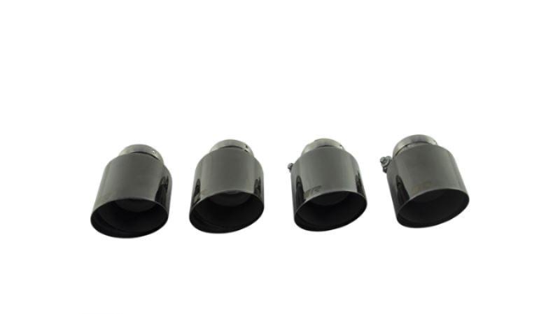 Porsche Stainless Steel Tail Pipe Set - 102mm Black Chrome 0446-70SGBR