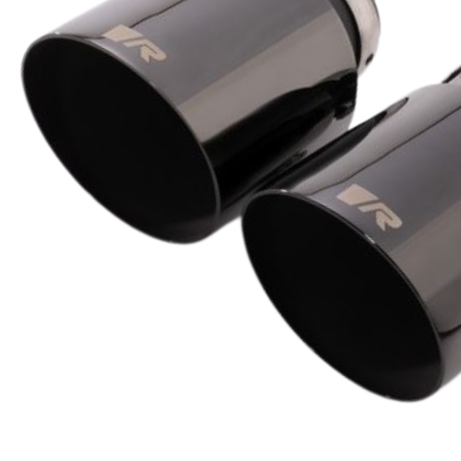 Porsche Stainless Steel Tail Pipe Set - 102mm Glossy Black 0026-70SGBR