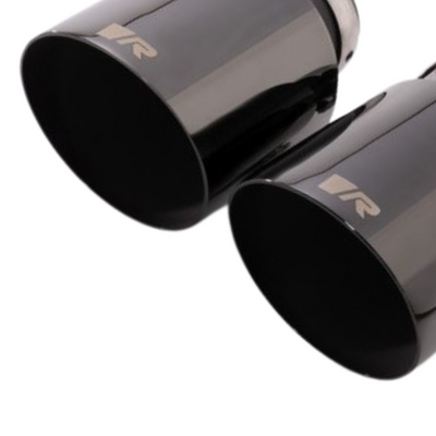 Porsche Stainless Steel Tail Pipe Set - 102mm Glossy Black 0026-70SGBR