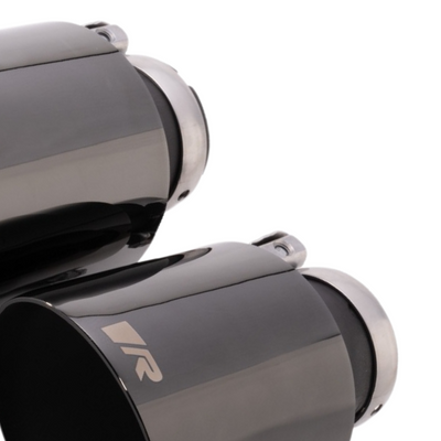 Porsche Stainless Steel Tail Pipe Set - 115mm Black Chrome 0026-80SABR