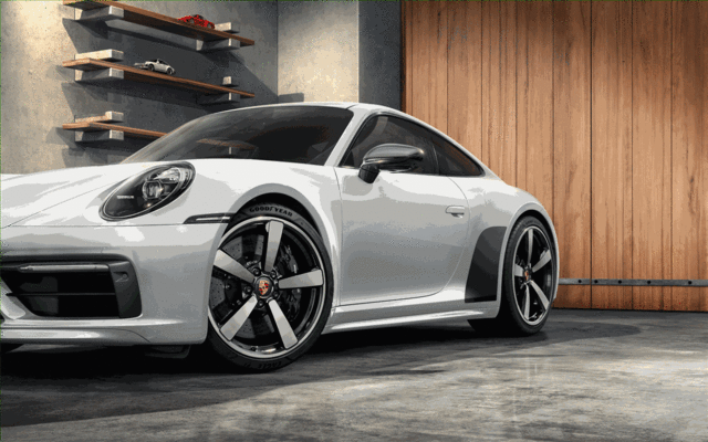 Porsche Stone Guard Film - Matt Black - 992044871 - 992 18-23 992044871