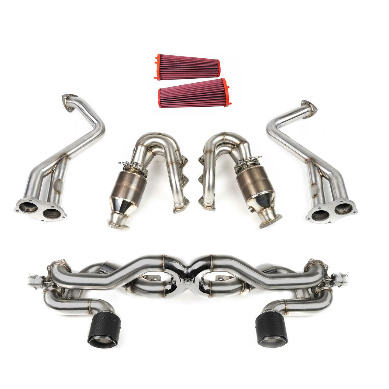 Porsche Street Performance Exhaust System - Cayman | Boxster | 2020-2023 FS-POR-718GT4-SPKGCFE