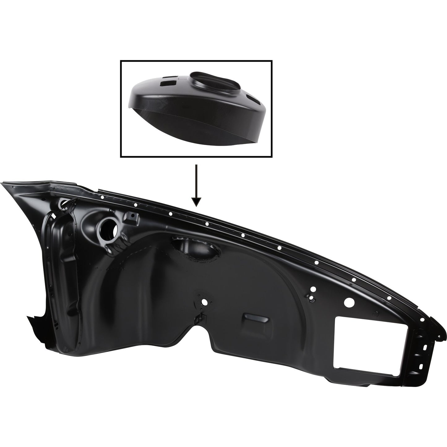 Porsche Strut Mount Plate - Right - 911 68-73 DAN-911-501-034-11