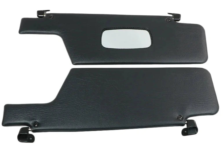Porsche Sun Visor Set - Black/Black - 911/912 Targa/Cabriolet 67-77 911-798-042
