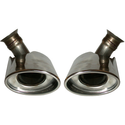 Porsche Tail Pipe Set - Stainless Steel - Left/Right - 996 01-05 963-108-560-09