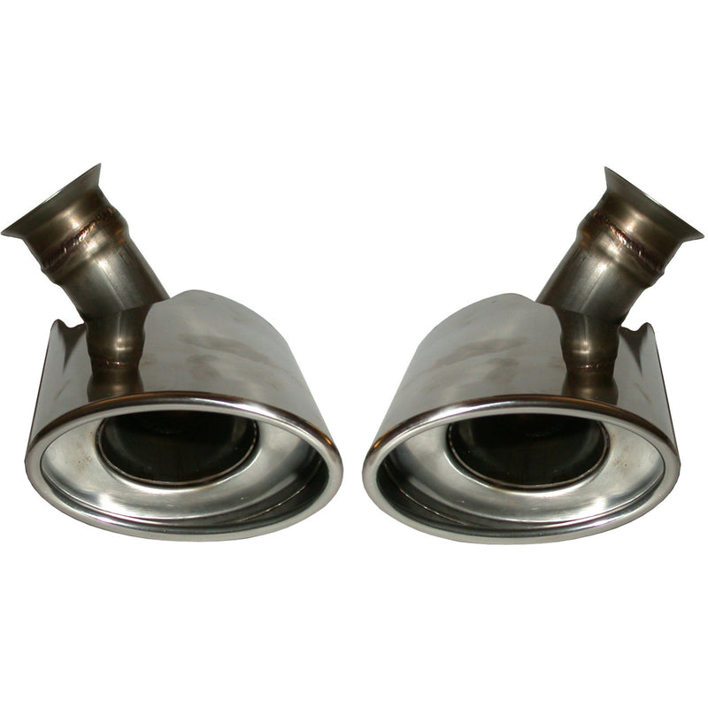Porsche Tail Pipe Set - Stainless Steel - Left/Right - 996 01-05 963-108-560-09