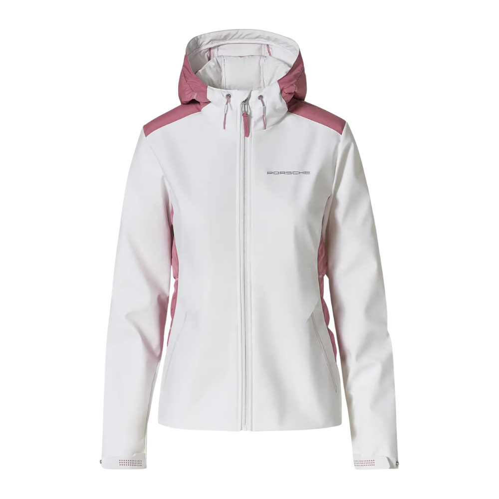 Porsche Taycan Collection Womens Quilted Hooded Jacket