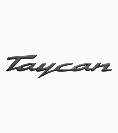 Porsche Taycan Turbo Black Logo Two Piece Magnet Set