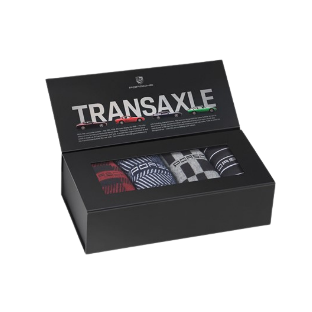 Porsche Transaxle Unisex Multicolor Socks - 4 Pairs