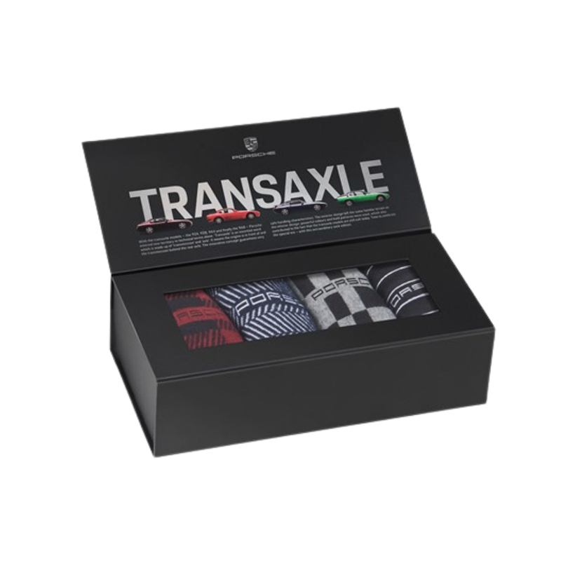 Porsche Transaxle Unisex Multicolor Socks - 4 Pairs