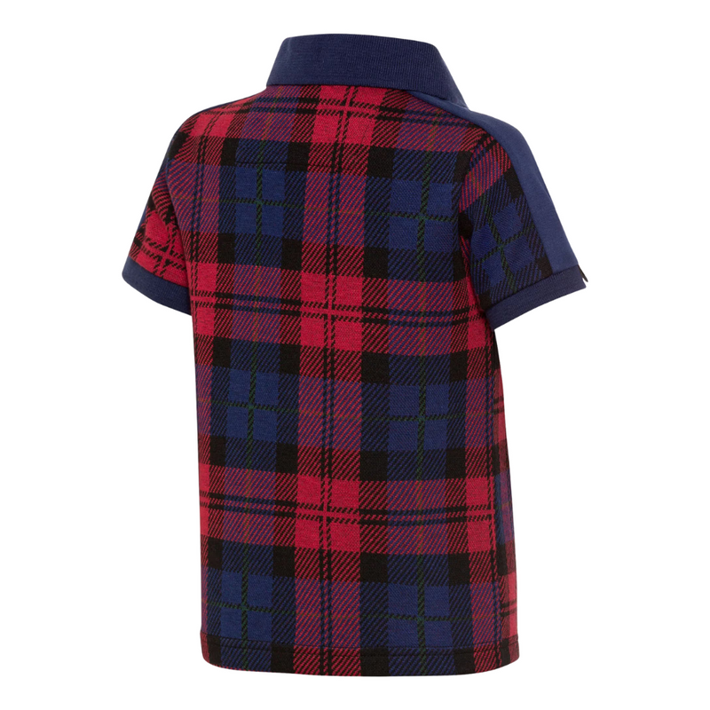 Porsche Turbo No. 1 Embroidered Kids Red Polo Shirt