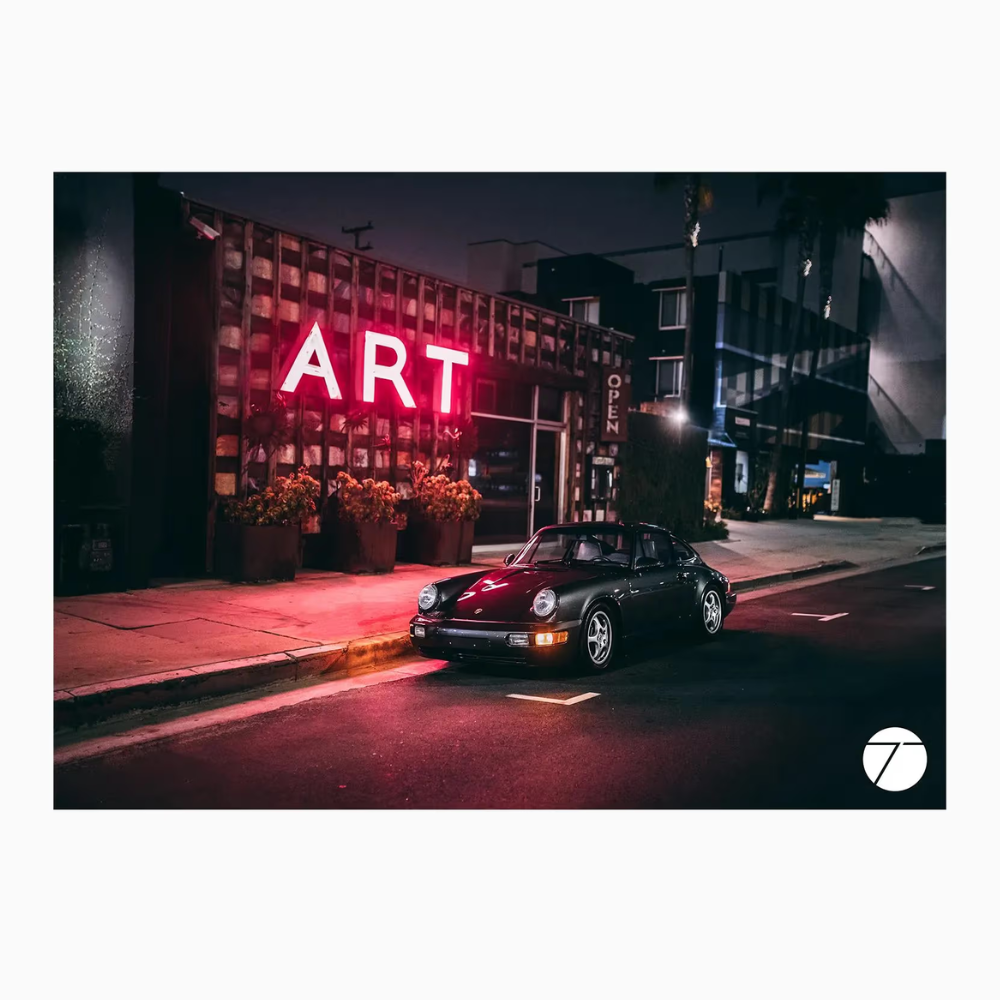 Porsche Type 7 Artistic Motifs Poster Set By Stephan Bauer - 2 Pcs