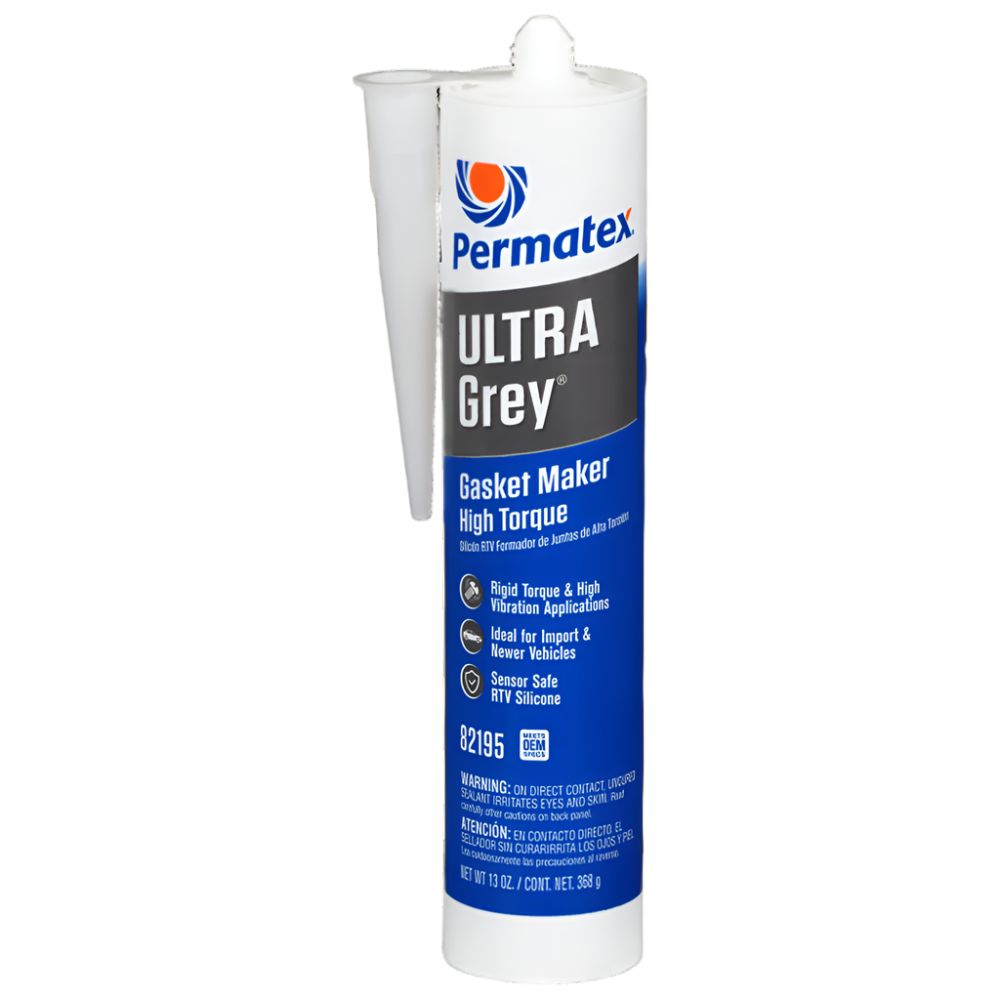 Porsche Ultra Grey Rigid High Torque RTV Silicone Gasket Maker 13 oz 1890182195