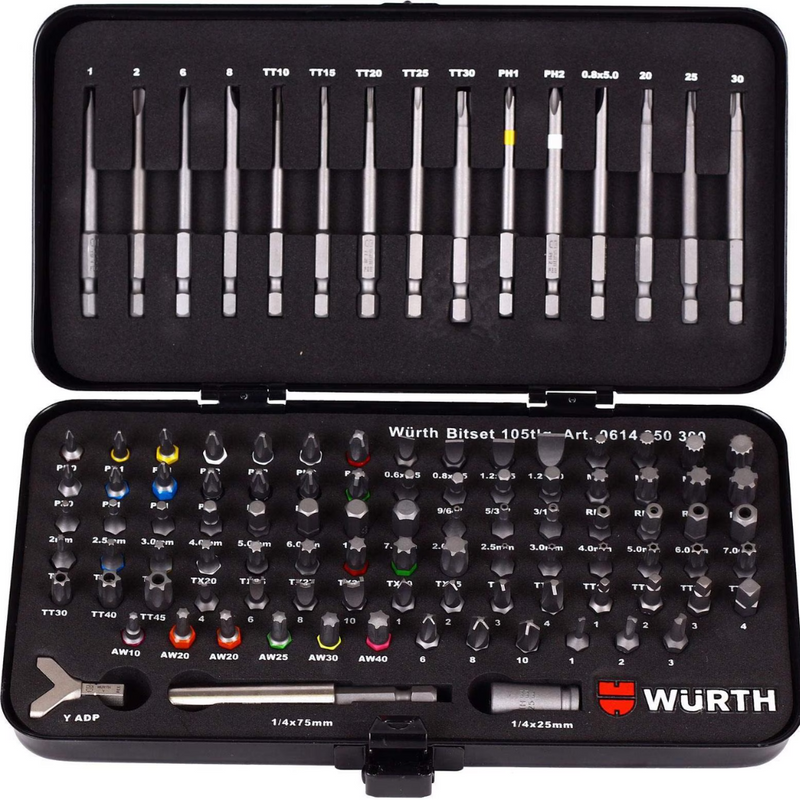 Porsche Universal Bit Assortment 105 Pieces 0614250300