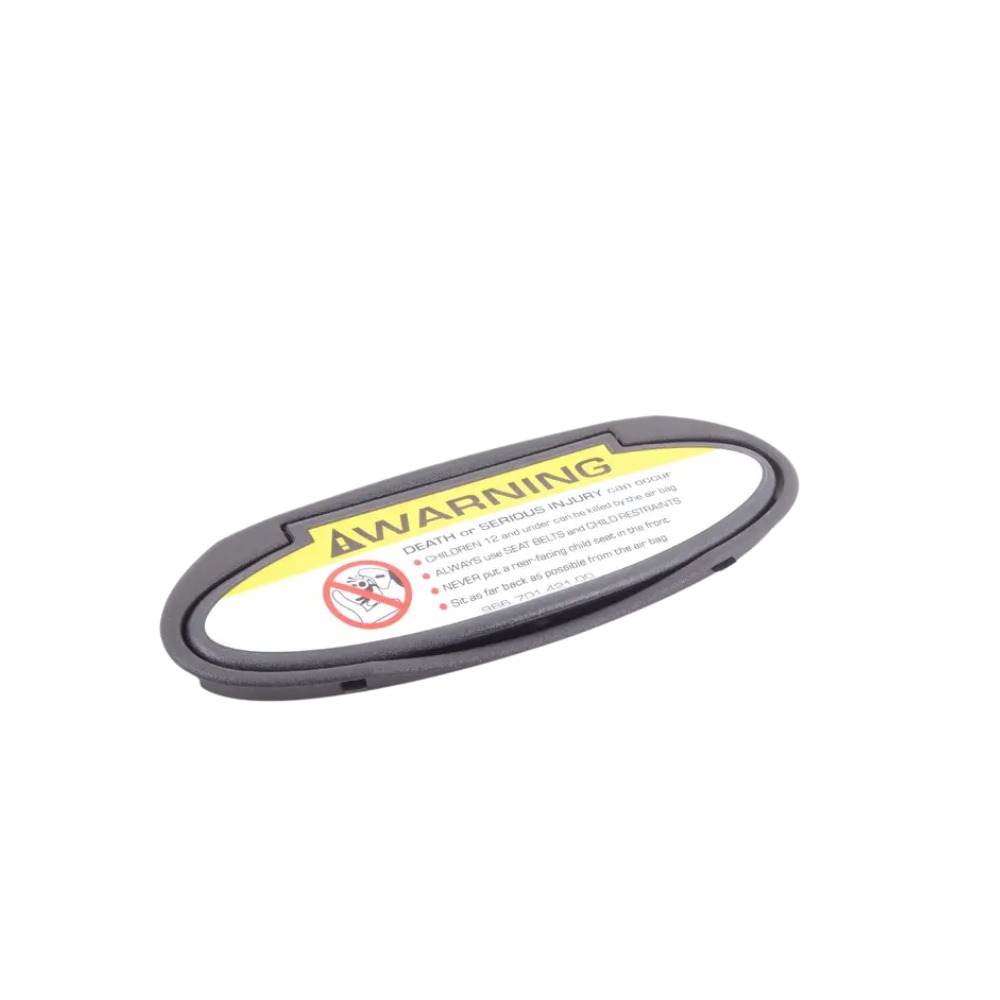 Porsche Vanity Mirror Housing Satin Black - Boxster 97-04 9867319030001C