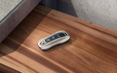 Porsche Vehicle Key Leather - Crema - 9710449306G0 - 911 - Cayenne - Panamera - Taycan 9710449306G0