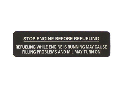 Porsche Warning Sticker - Cayenne 11-18 955-006-118-10