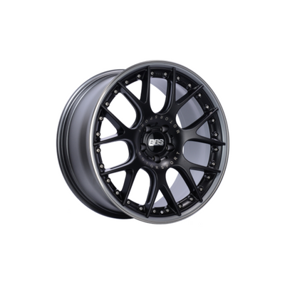 Porsche Wheel 21x10 ET38 Satin Black Center Platinum Lip CH605BPPO-MTSP