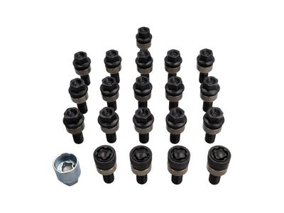 Porsche Wheel Bolts Black incl. Anti Theft Protection - 00004460291 4460291