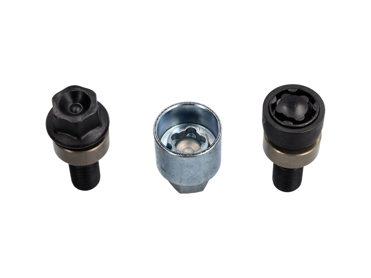 Porsche Wheel Bolts Black incl. Anti Theft Protection - 00004460291 4460291