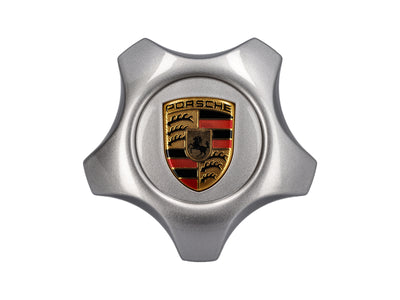Porsche Wheel Center Cap - Lacquered Silver - Cayenne | 2003-2006