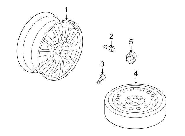 Porsche Wheel Hub Cover Single Parts - 4460600 4460600