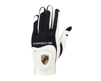 Porsche Womens Golf Glove - Black White - Regular
