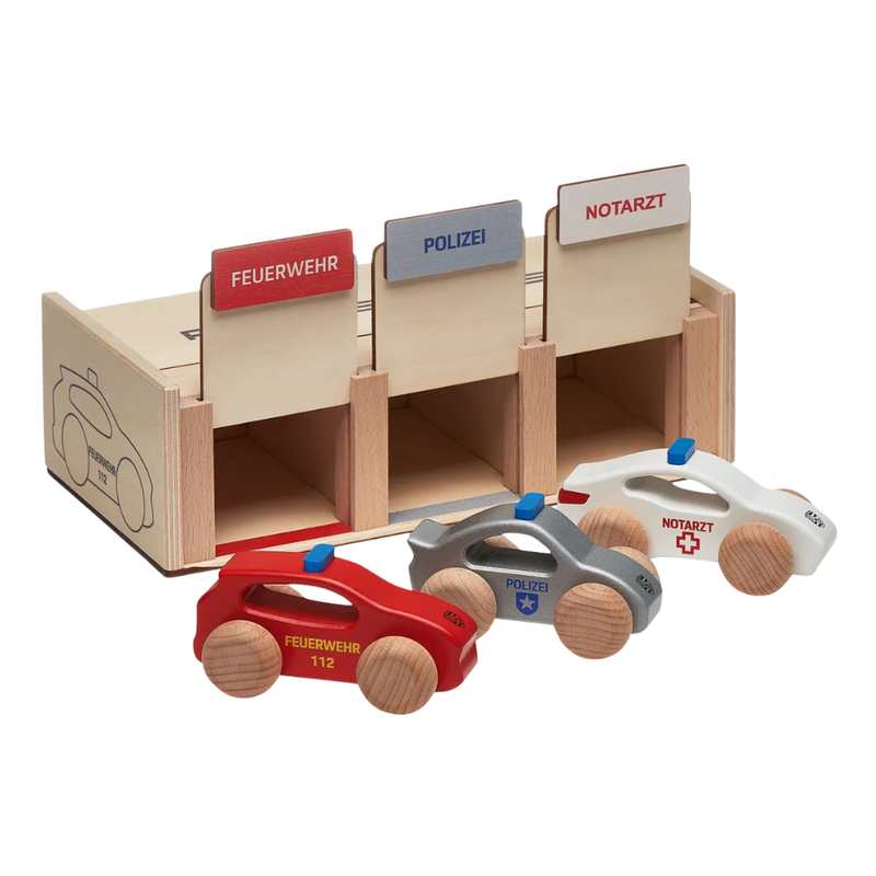 Porsche Wooden Emergency Vehicle Set