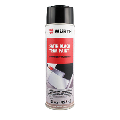 Porsche Wurth Flexible Trim Paint Satin Black 15 oz Aerosol 0892140029