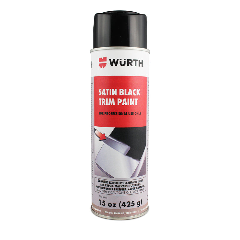 Porsche Wurth Flexible Trim Paint Satin Black 15 oz Aerosol 0892140029