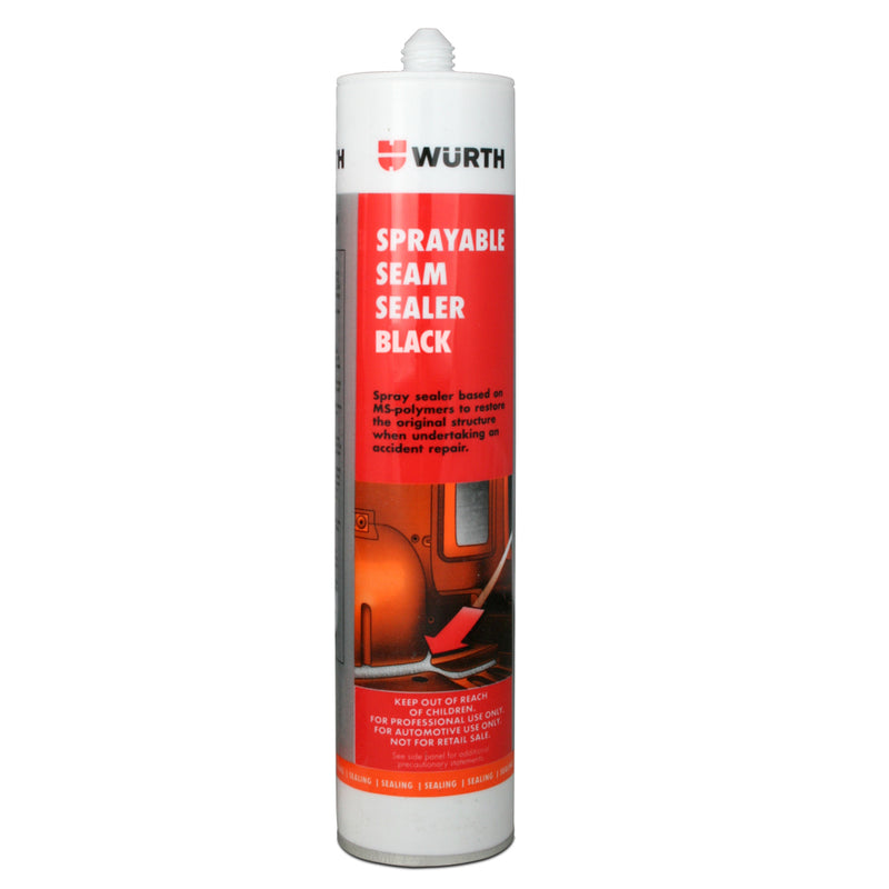 Porsche Wurth Sprayable Seam Sealer Black Urethane 310 ml 0893226