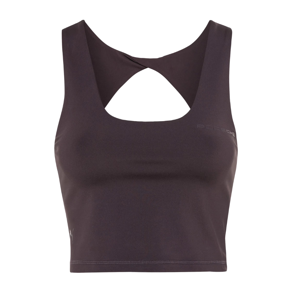 Porsche Yoga Capsule Collection Square Neck Womens Crop Tank Top