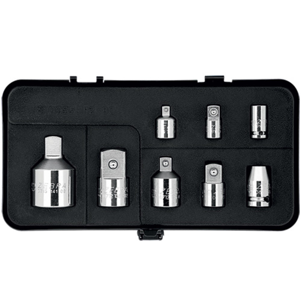 Porsche ZEBRA Step-Up & Step-Down Socket Assortment 8 Pieces 09651280